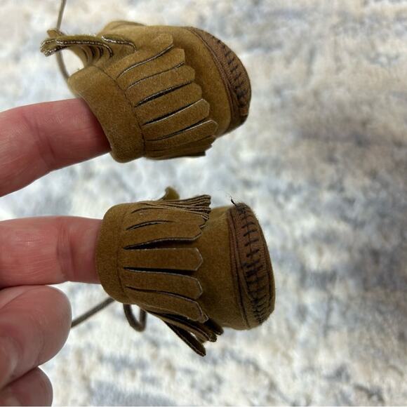 Vintage Baby Moccasins Made in Japan Size 0 - Picture 3 of 6